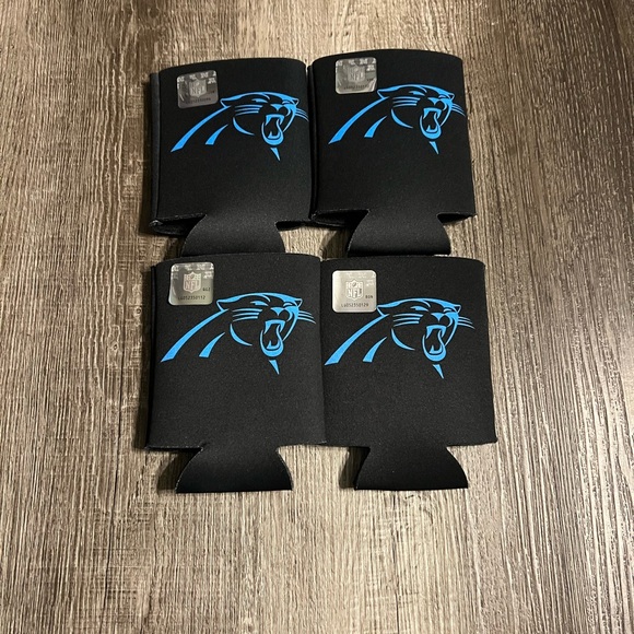 Carolina Panthers WinCraft 12oz. Logo Can Cooler. Set of 4. NWT. - Picture 1 of 1